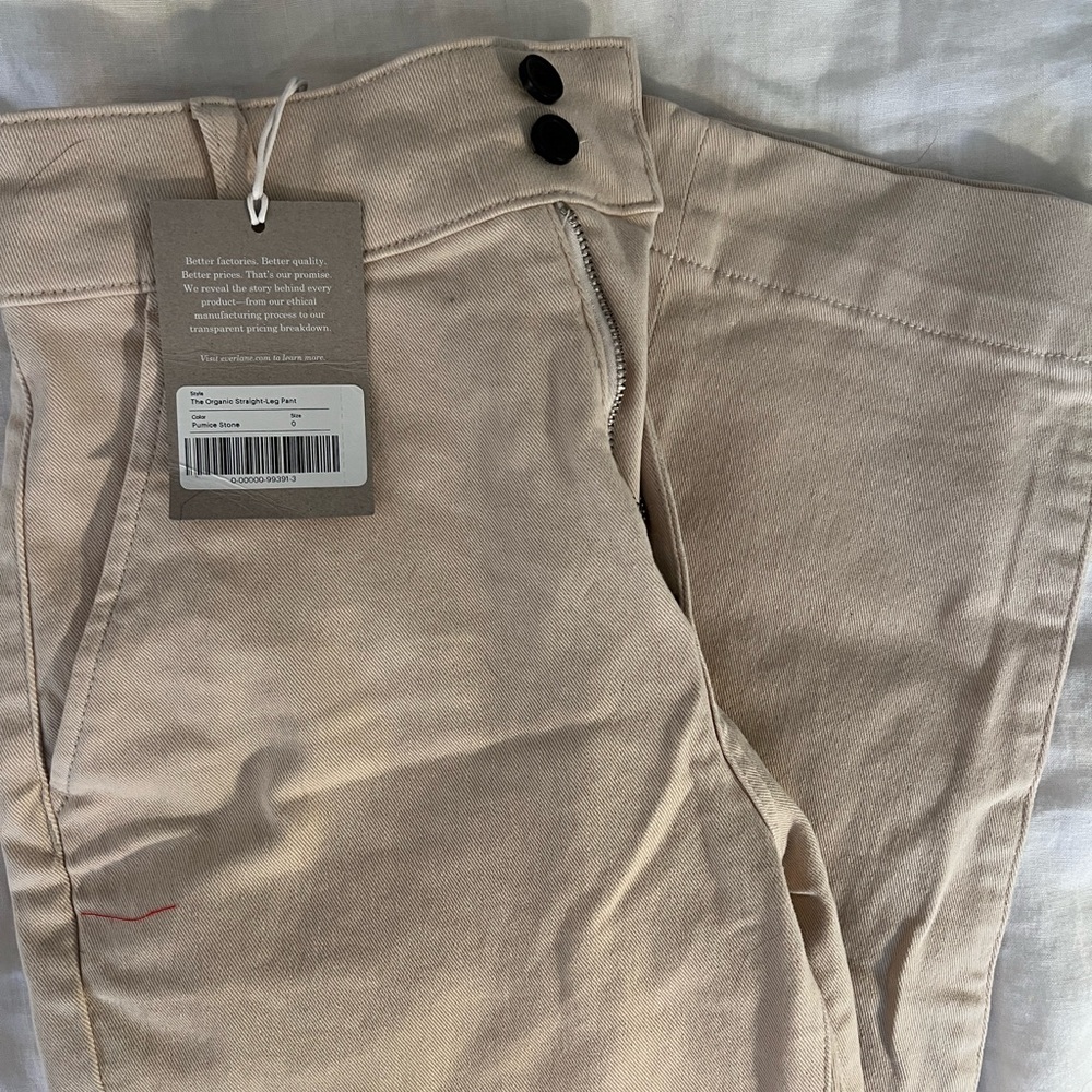 Everlane high waist straight chinos